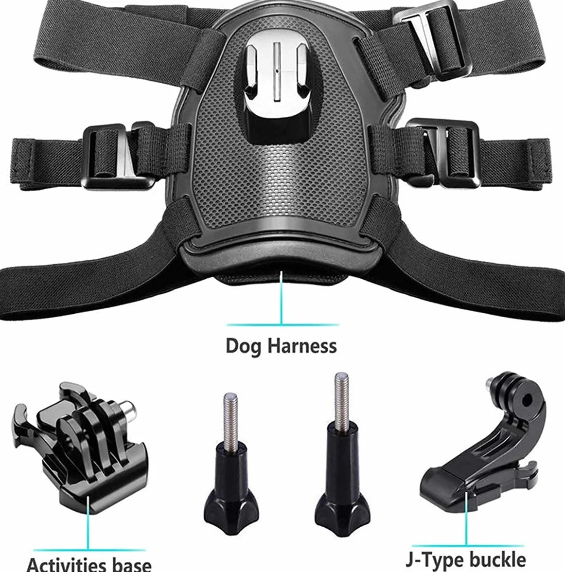DUTTY Soporte Ajustable para Cámara de Acción para GoPro Hero 7 6 5 4 Xiaoyi Sports CAM Correa para el Pecho