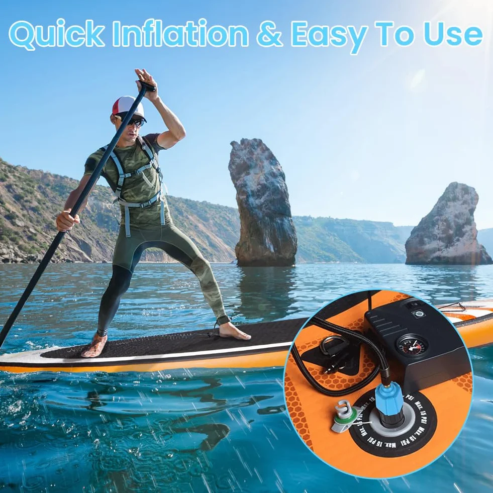 OFFCUP Adaptador de Válvula para Canoa, Bomba de Aire Sup Convertidor, Accesorios para Paddle Board Kayak Bote Inflable