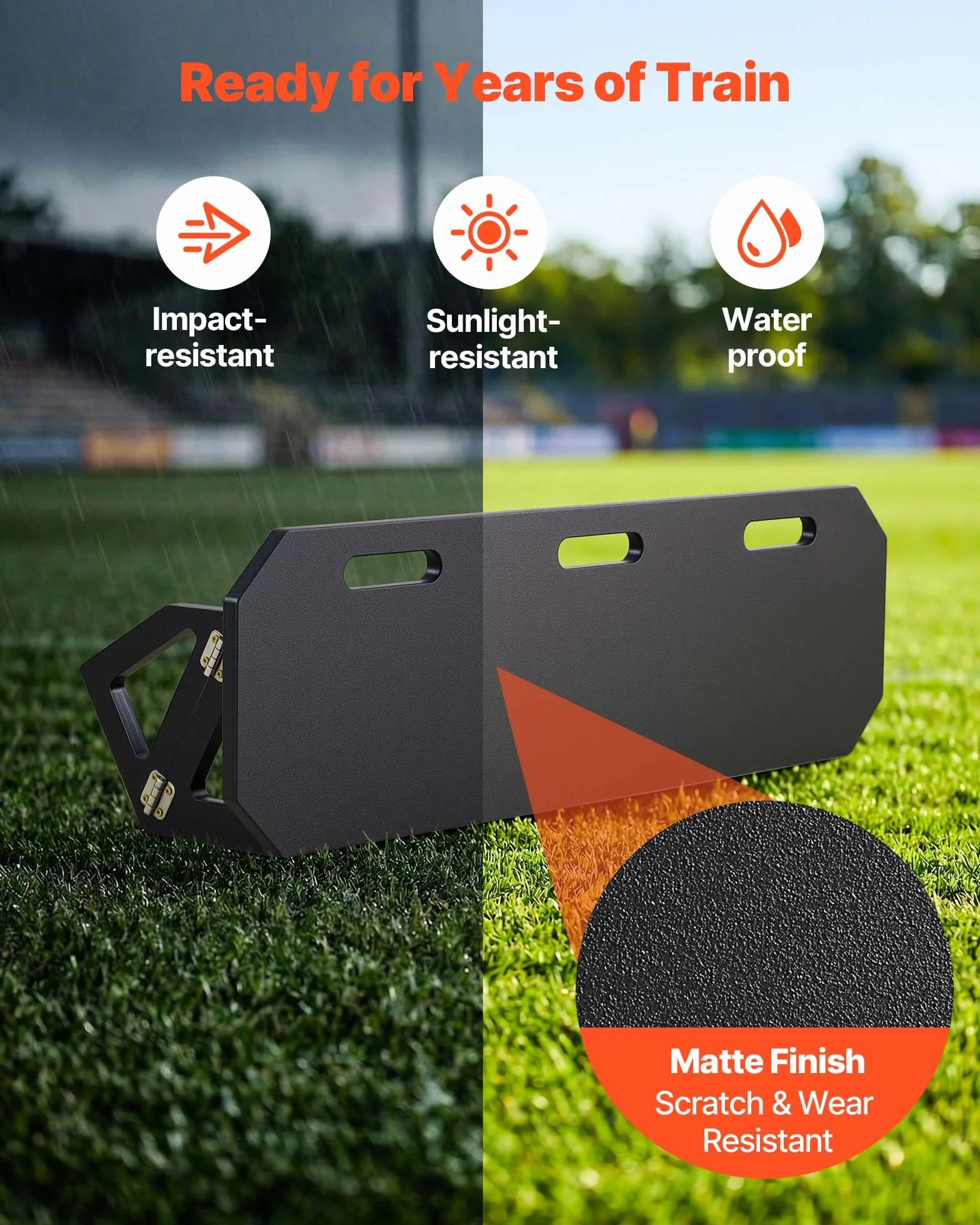 VEVOR Tabla de Rebote de Fútbol Ajustable Multiángulo Portátil Plegable Equipo Entrenamiento