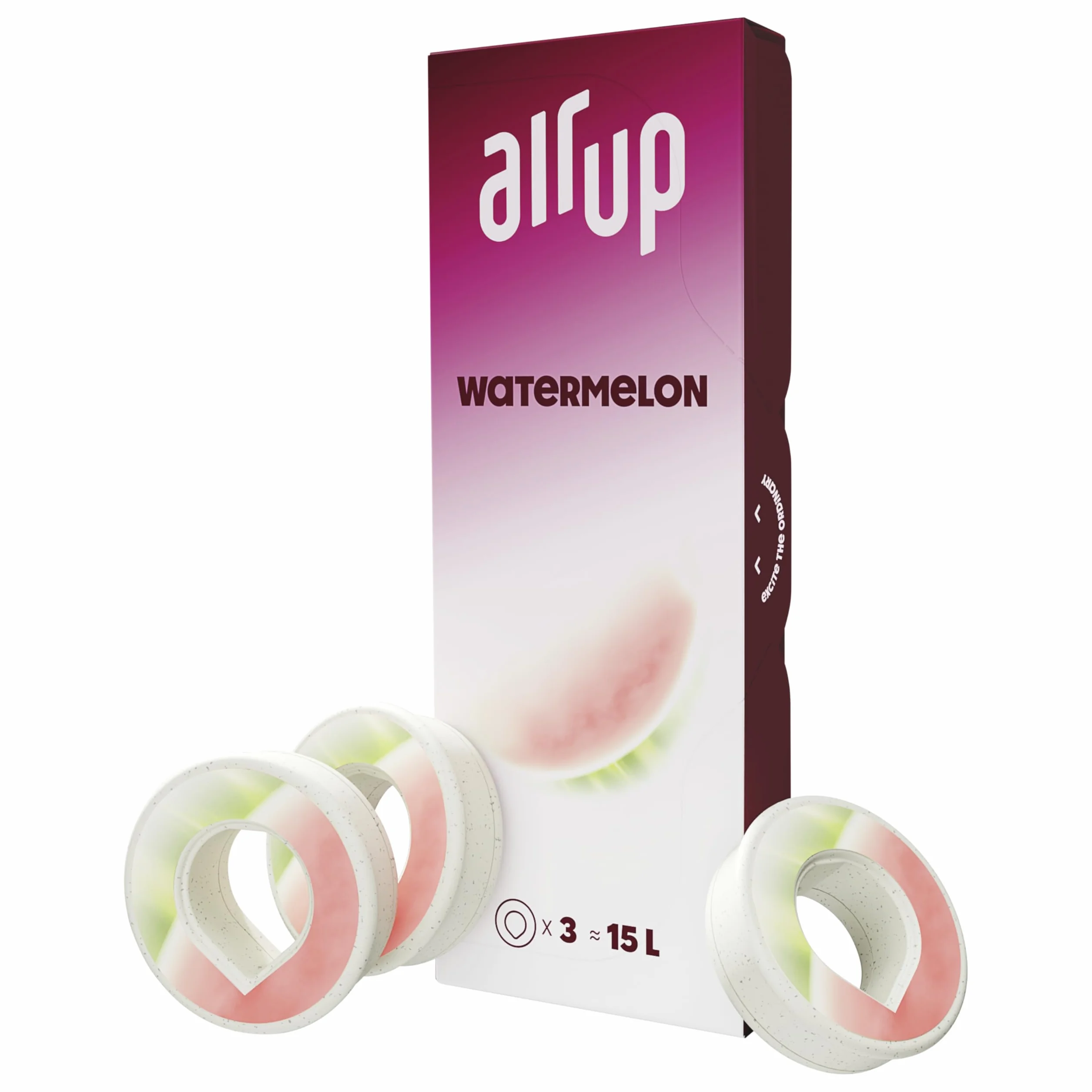 air up® Watermelon - Juego de cata para 15 litros de sabor a sandía, sabor a sandía, para botella original Air up®