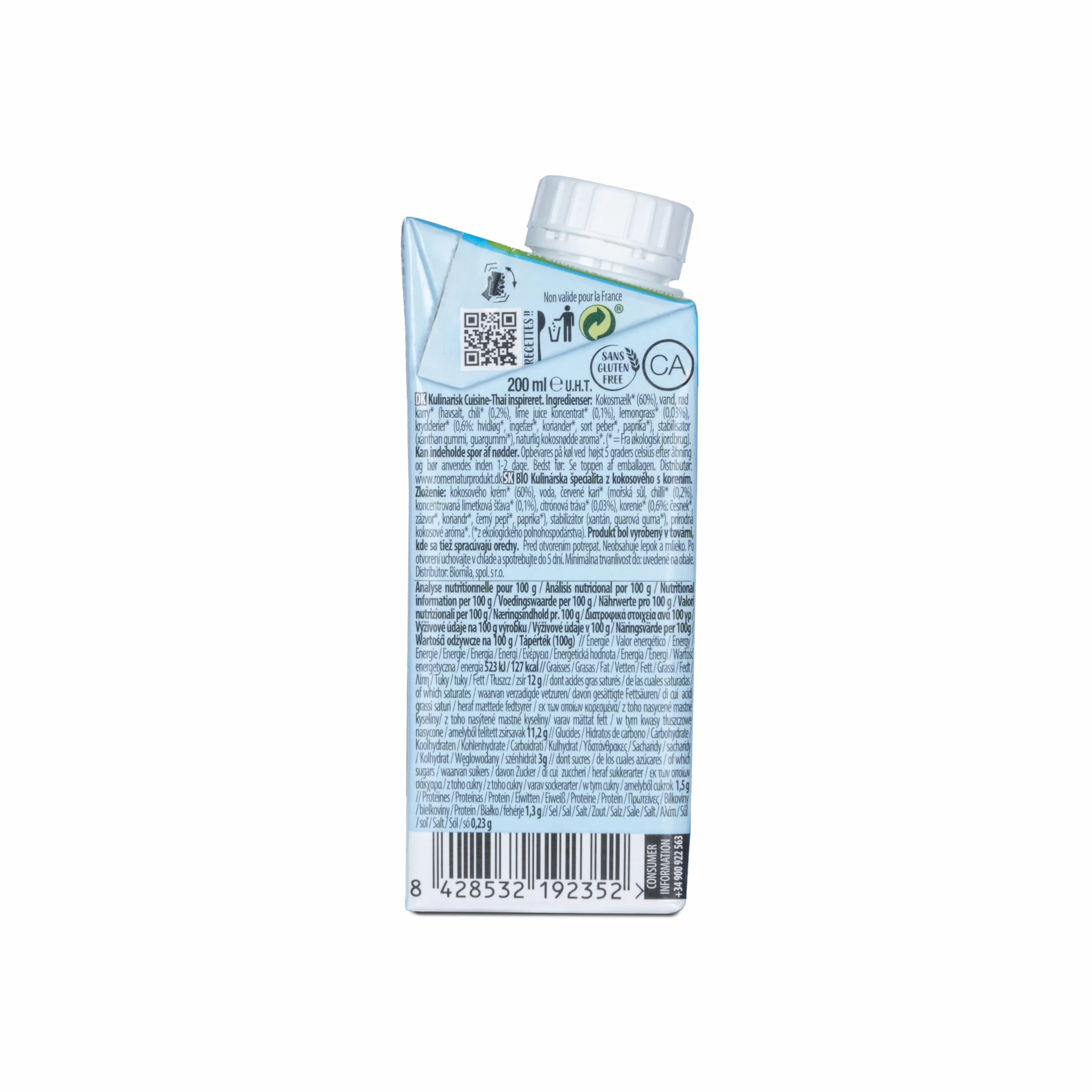 EcoMil Cousine Thai Bio Bebida De Coco Sabor Picante 200ml Pack 24