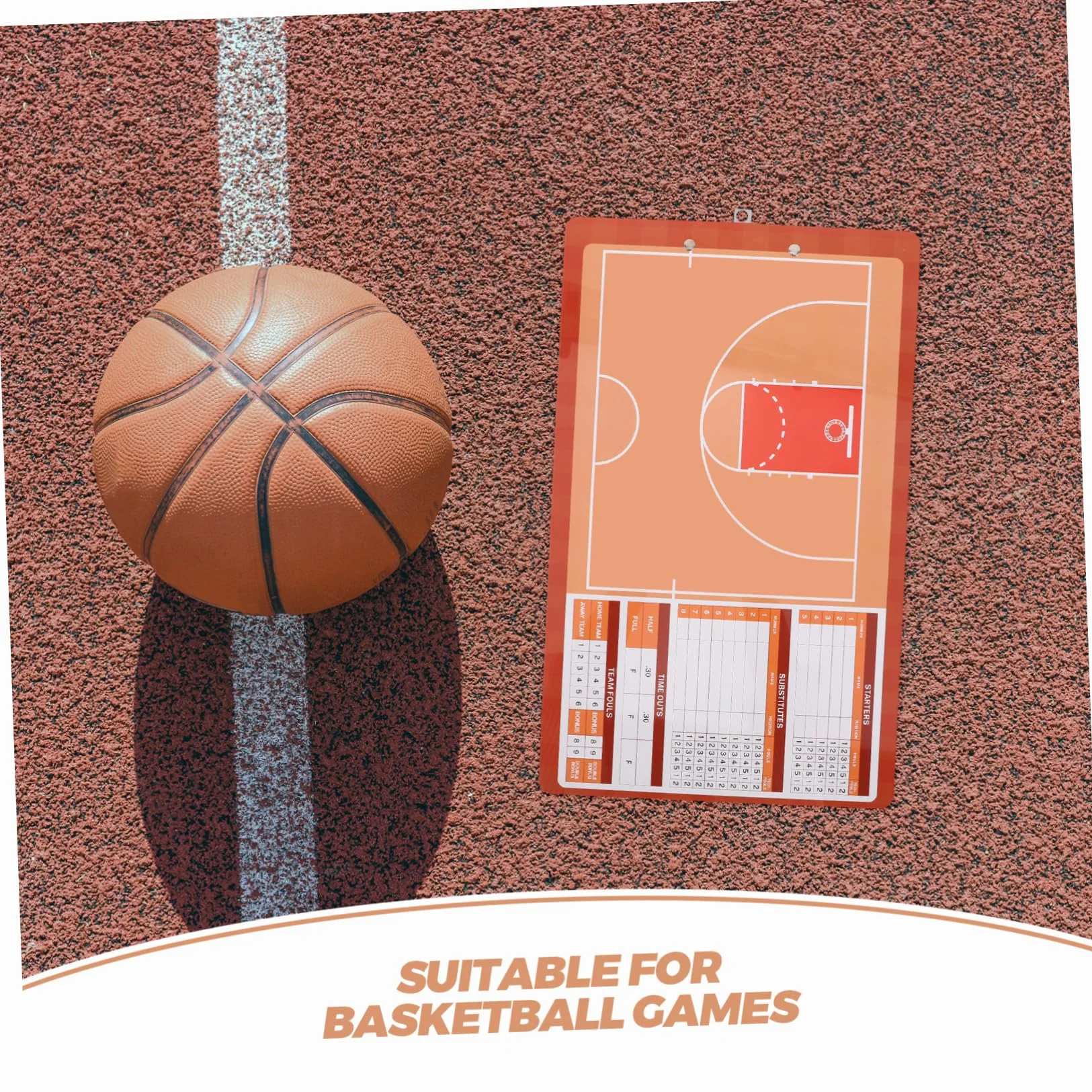 UPKOCH Tablero Baloncesto Entrenador PVC Borrable 40x40 cm Portátil Estrategia
