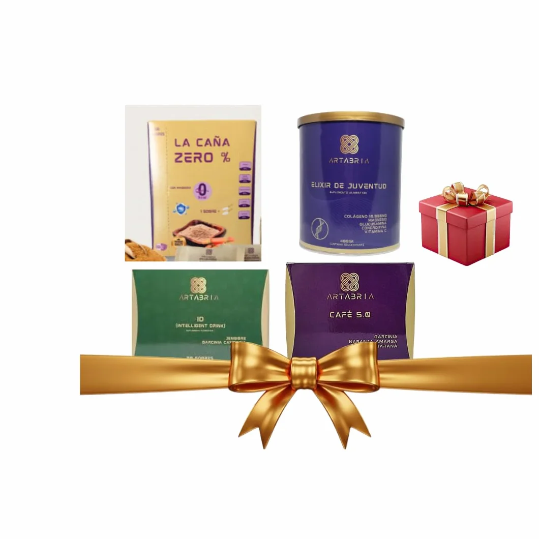 Paquete Juventud Artabria | Kit Artabria incluye CAFE 5.0- BEBIDA INTELIGENTE-CAÑA ZERO- ELIXIR DE JUVENTUD | Incluye Regalo de Cortesía