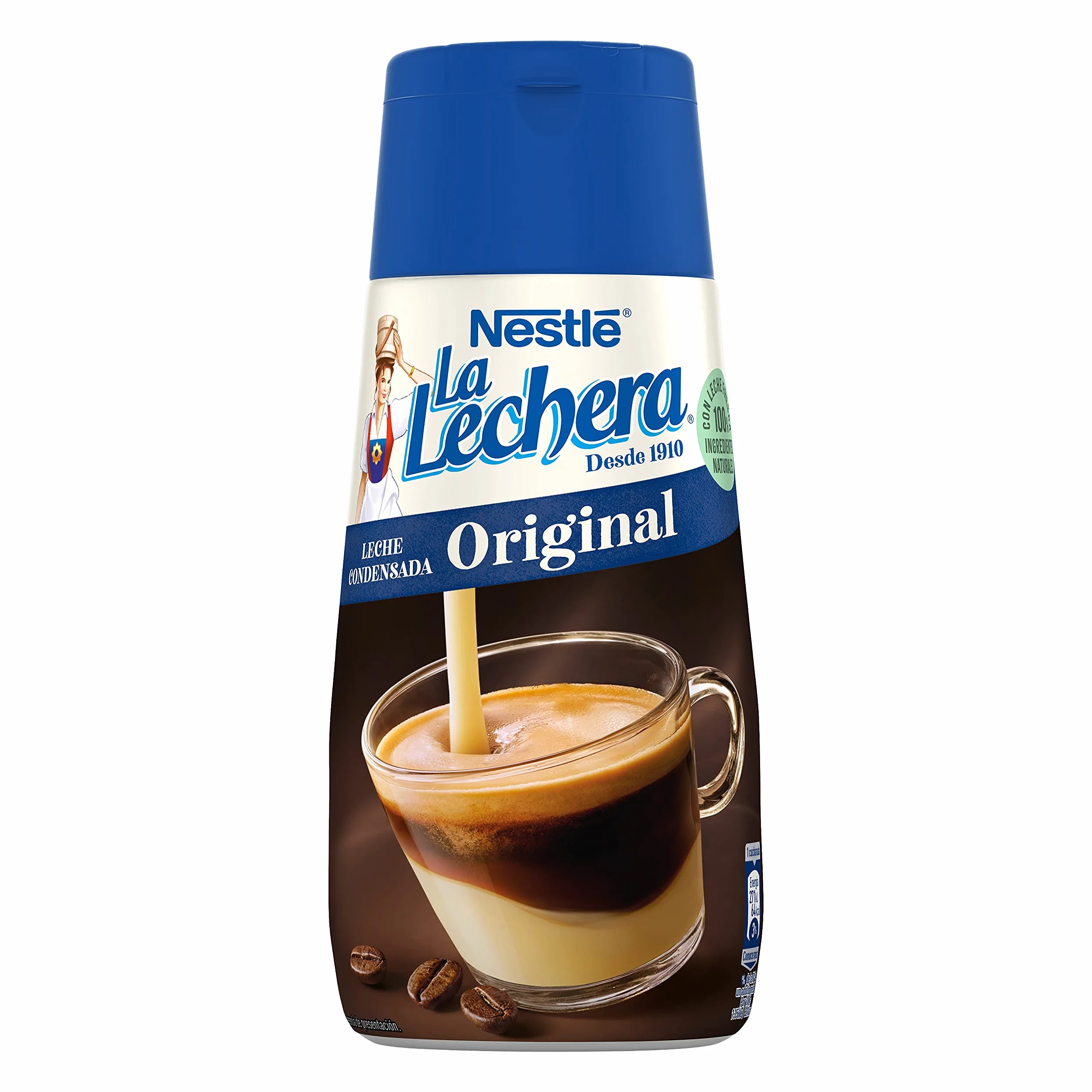 Nestlé La Lechera Leche condensada, Botella sirve fácil - 450 gr