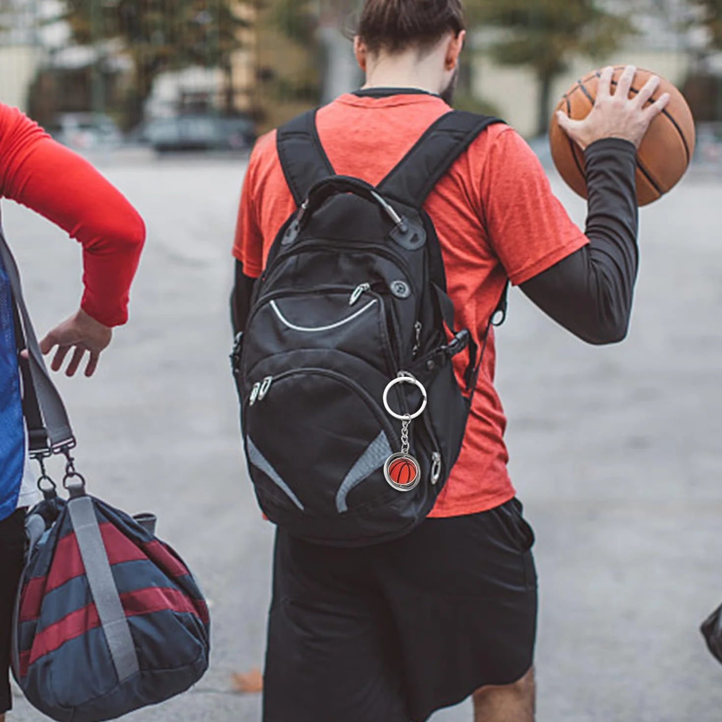 Llaveros de Baloncesto Metálicos 2 Piezas, Llaveros Personalizados Creativos para Niños