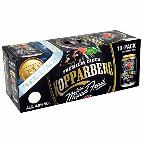 Kopparberg Premium Con Fruta Mezclada Cider Fridge Pack 10 x 330 ml