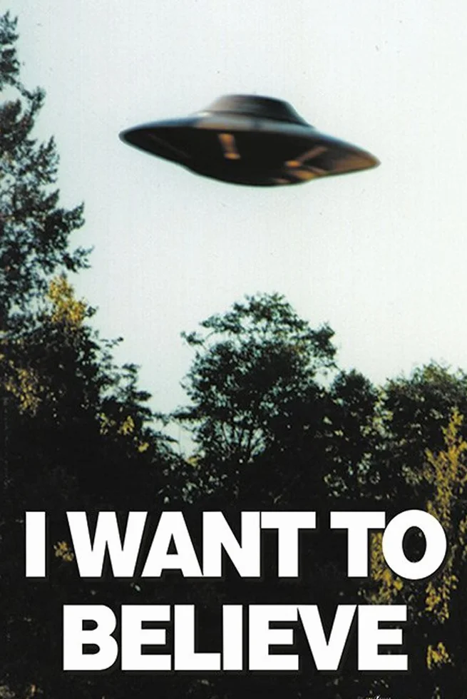 Empireposter Expediente X Poster Quiero Creer I Want to Believe OVNI Cartel de Película Papel Multicolor 91,5 x 61 x 0,14 cm