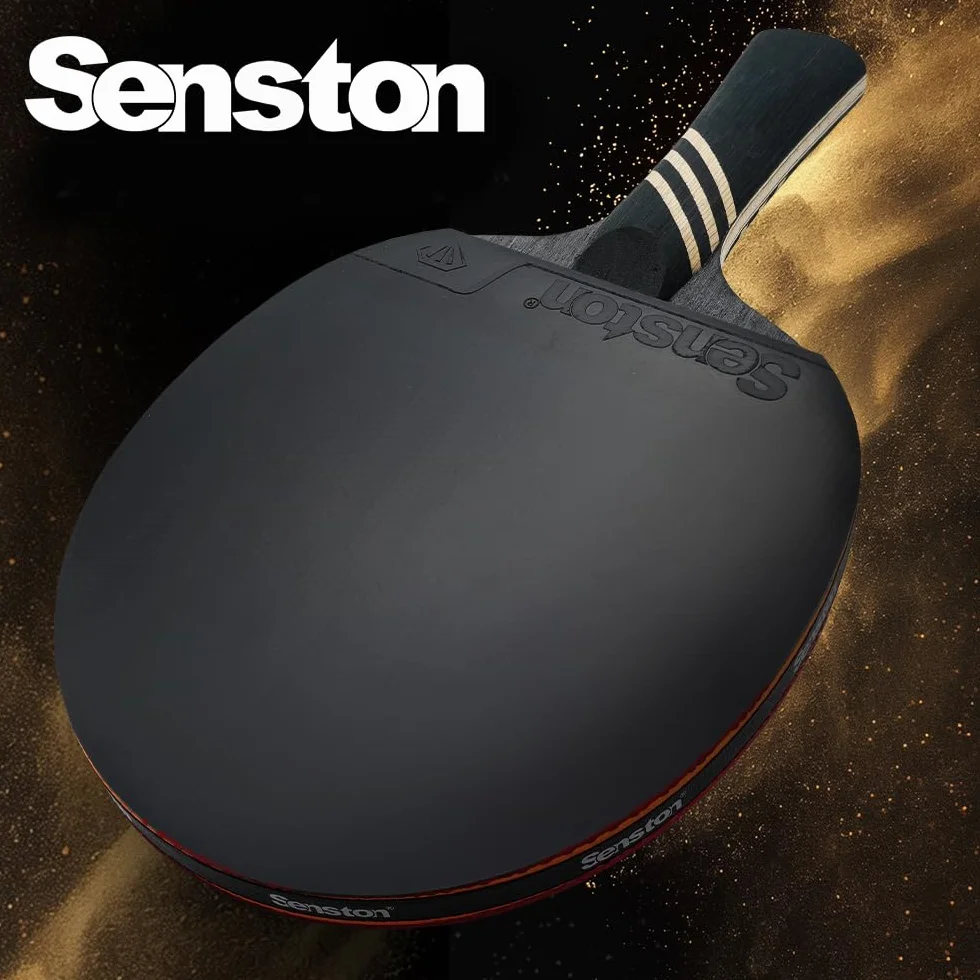 Senston Raqueta de Ping Pong Profesional con Tecnología de Carbono, Juego para Avanzados