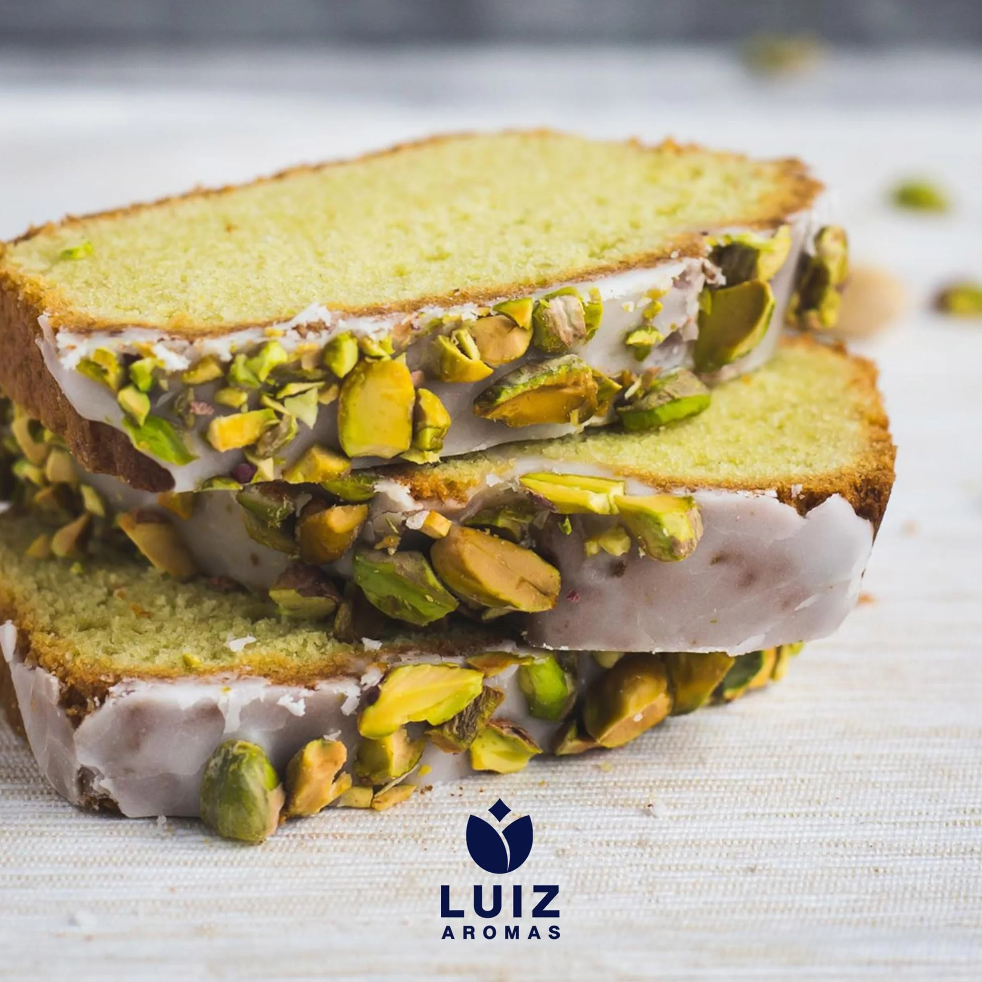 LUIZ AROMAS | Aroma Pistacho - Aroma Alimentario en Gotas para dulces de Hornear, Pasteles, Bizcochos y Tartas | Producto Vegano sin Calorías y sin Azucar | Producto 100% Italiano (50g)