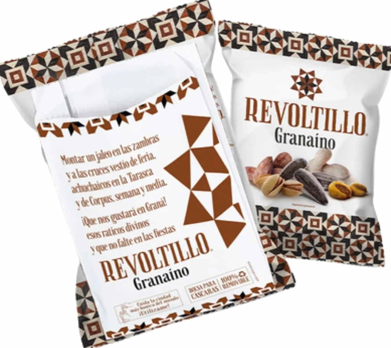 Revoltillo Granaino | Expositor 10 Bolsas de 120g con Pistachos, Pipas, Cacachuetes, Almendras y Kikos