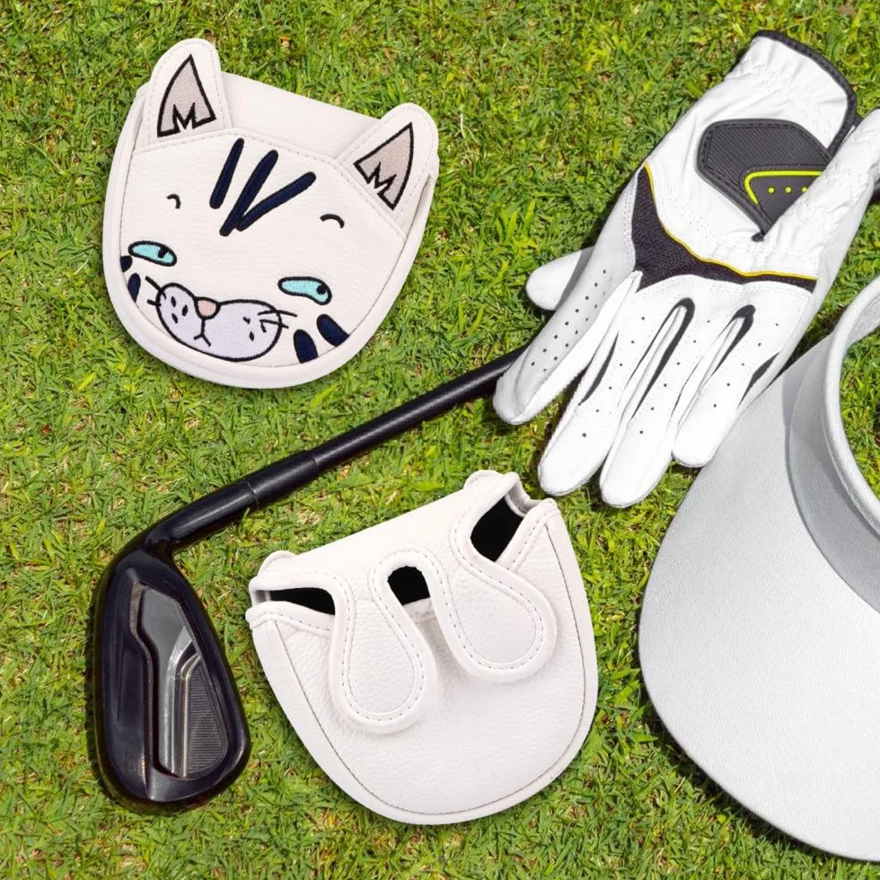 Funda para Palos de Golf, Funda de Piel para Putter con Cierre Magnético