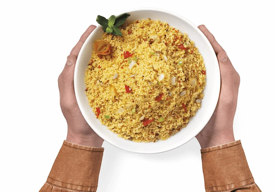 Cous Cous Trevijano - Pack de 7 Bolsas (300 g cada una) - Vegano - No Requiere Refrigeración - Larga Vida Útil - Listo en 5 minutos