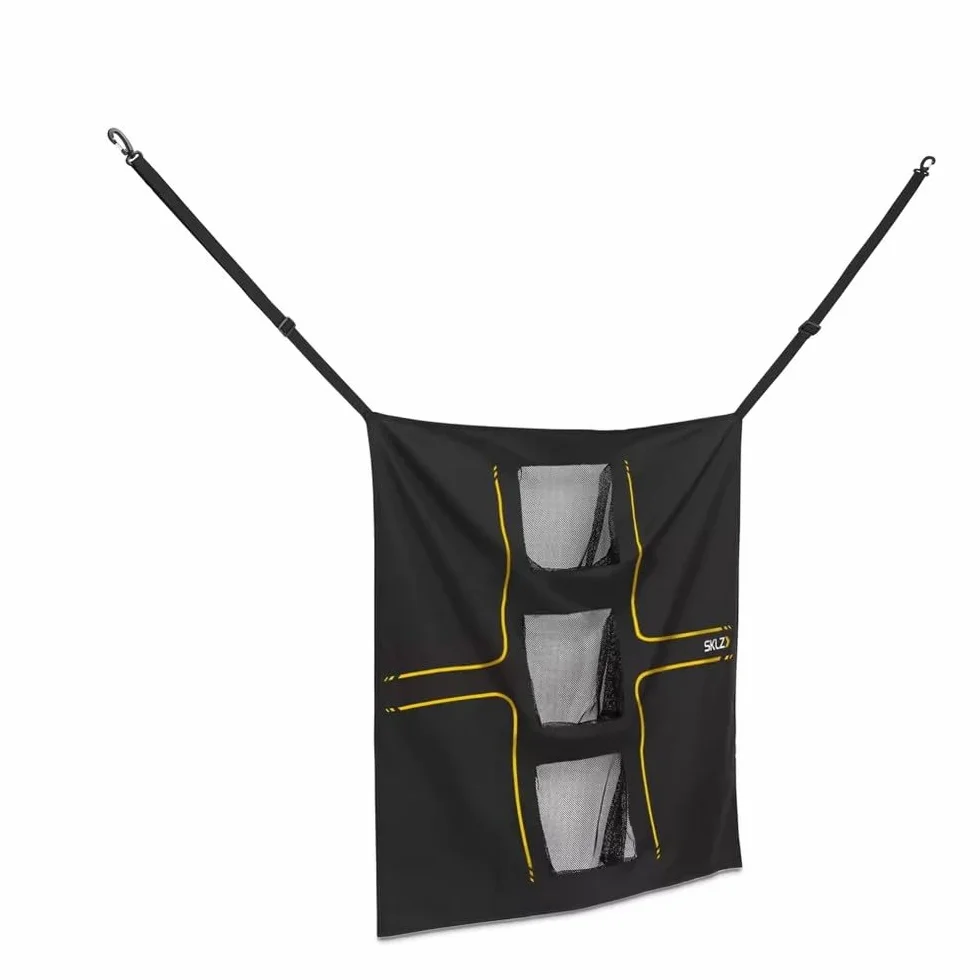 SKLZ Universal Golf Target – Objetivo de Swing Ajustable con Tres Bolsillos para Practicar Vuelo de Bola y Chip, 76.2 cm x 76.2 cm para Entrenamiento de precisión.