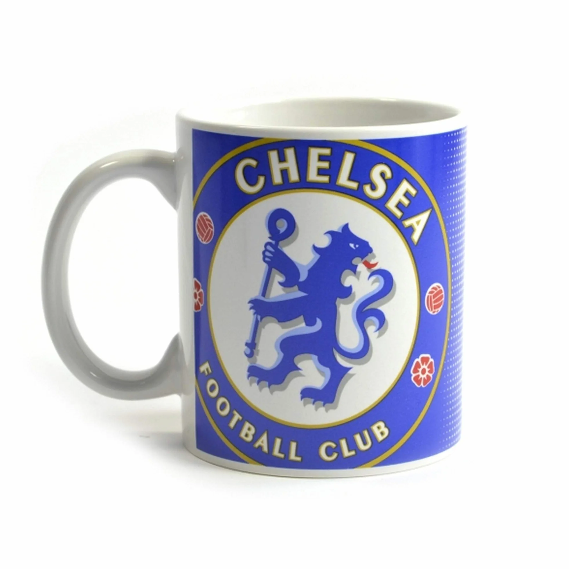 Chelsea FC Taza diseño halftone Azul Blanco
