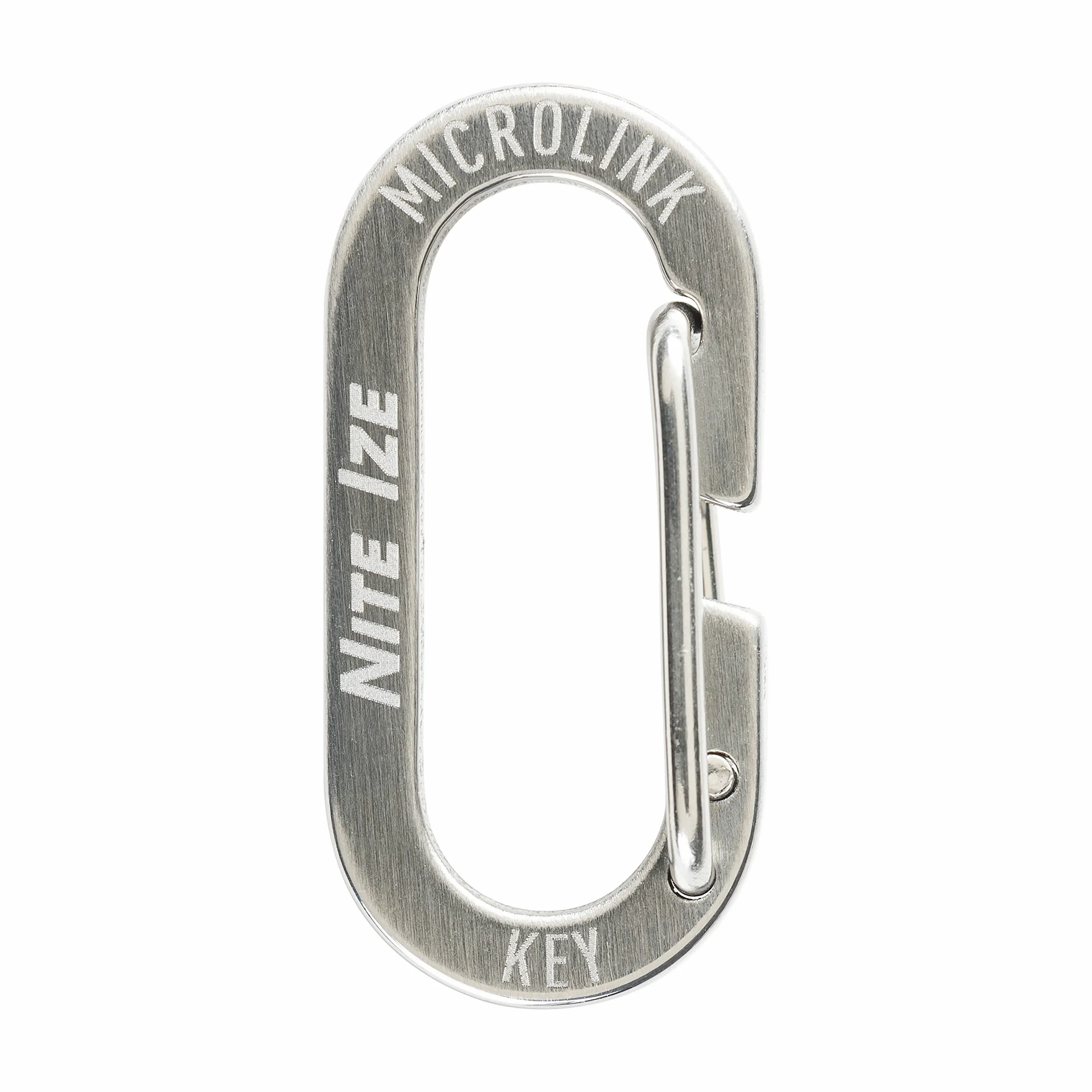 Nite IZE MicroLink Mosquetón de Acero Inoxidable Paquete de 4
