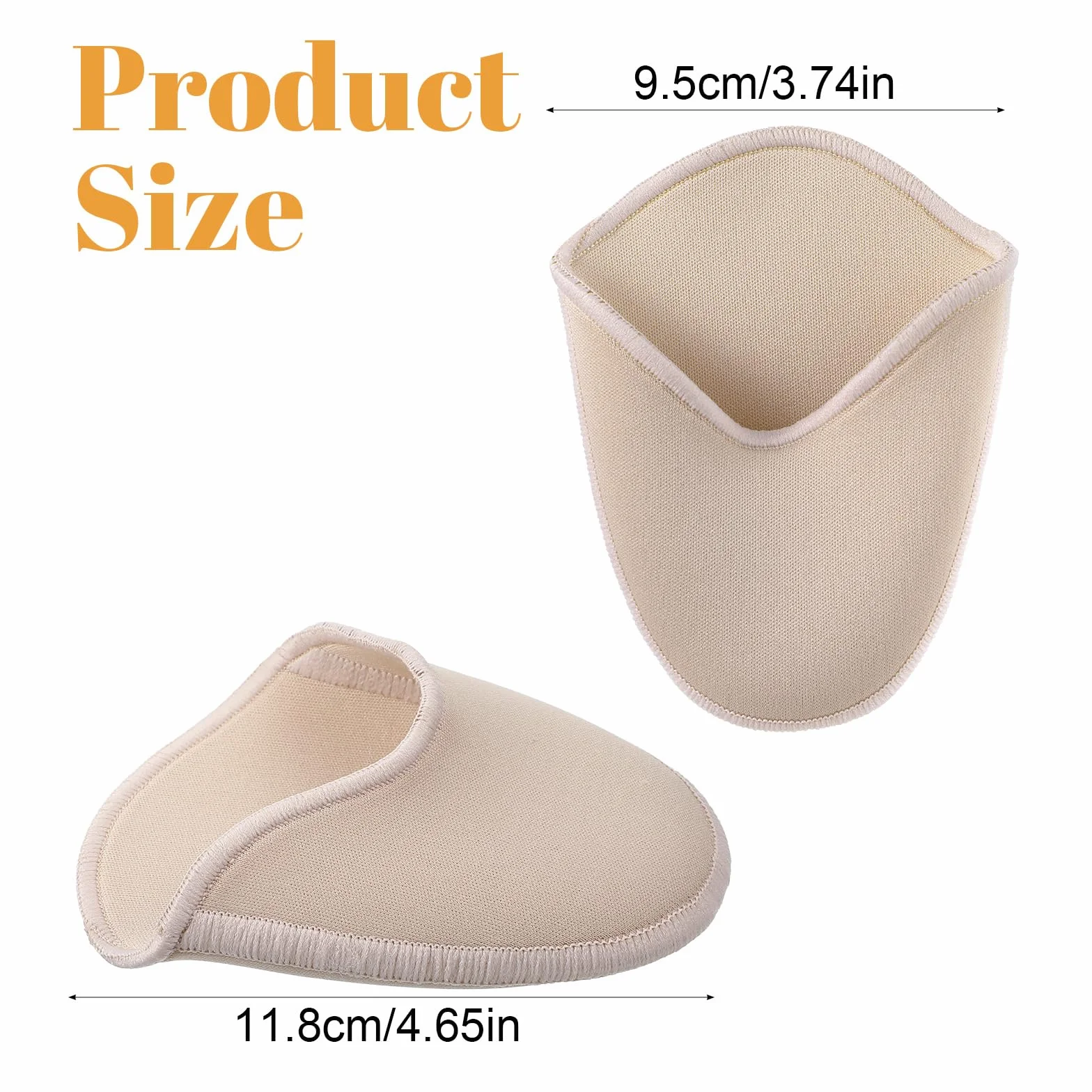 Protectores de dedos de silicona para zapatos de ballet, punta blanda (rosa)