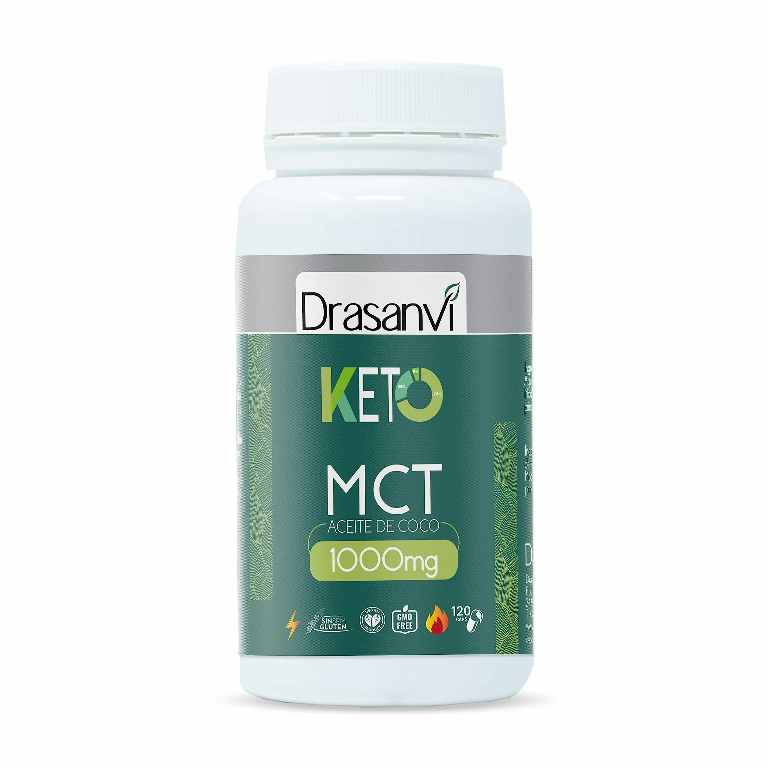 Drasanvi MCT OIL 120 CAPSULAS KETO