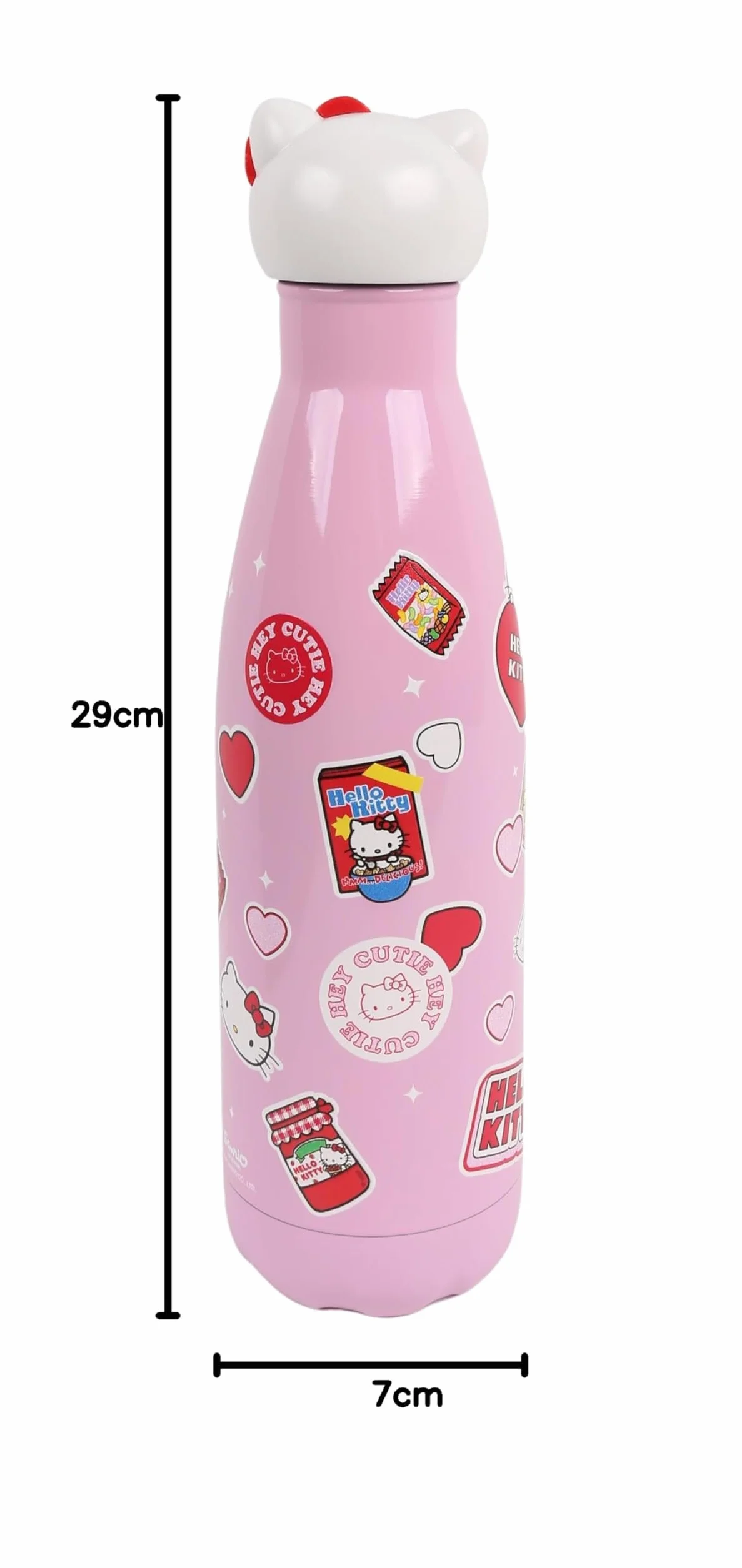 Hello Kitty butelka termo ze stali nierdzewnej 500ml różowa