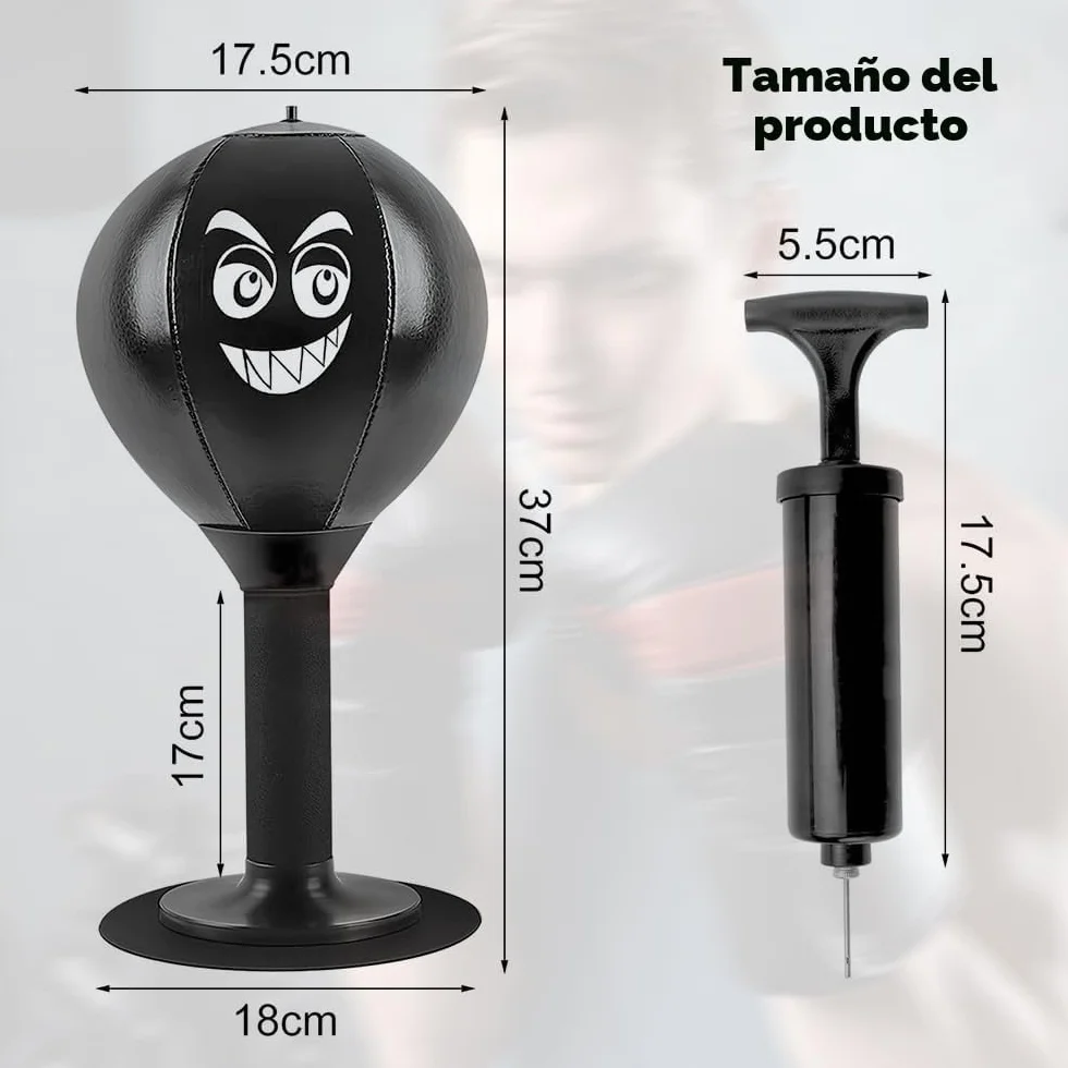 Bola Punching con Ventosa Resistente para Mesa de Oficina