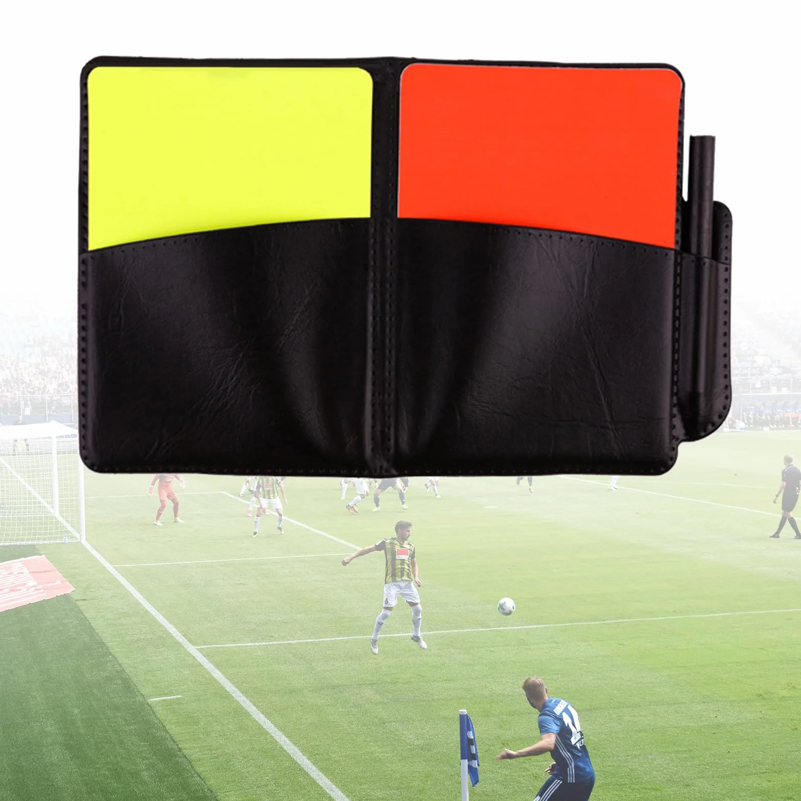 Tarjeta de árbitro de fútbol de PVC tarjetas amarillas penalización deportivo