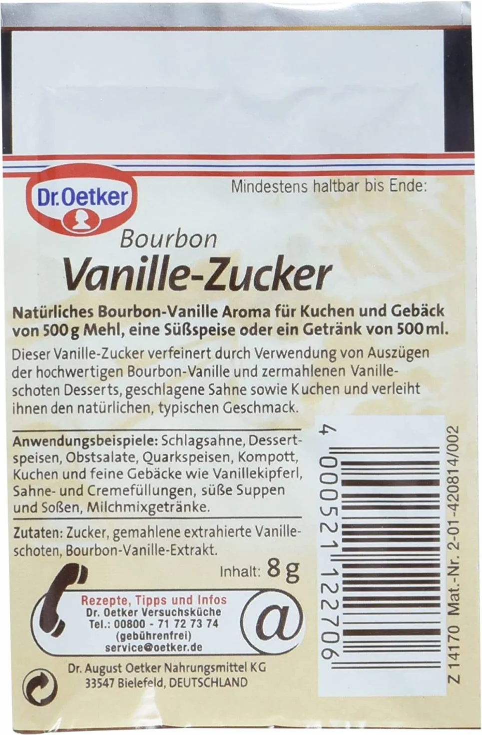 3 calabacines de vainilla bourbon