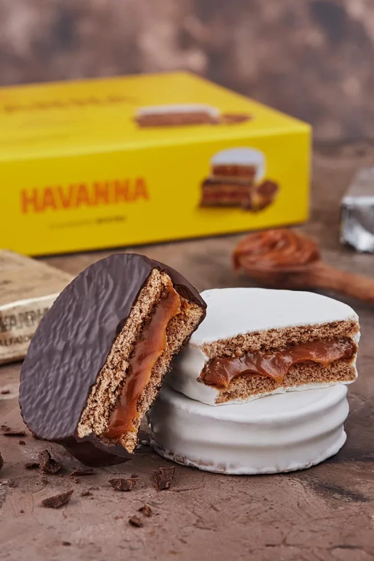 Havanna Alfajores Argentinos | Mixtos de Chocolate y Merengue | Galletas Rellenas de Dulce de Leche | Alfajores Argentinos tradicionales Gourmet | Caja 12 Unidades | 612g
