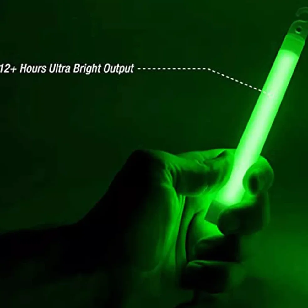 Kit de Supervivencia 10 Piezas Palos de Luz de Emergencia Brillantes para Acampar