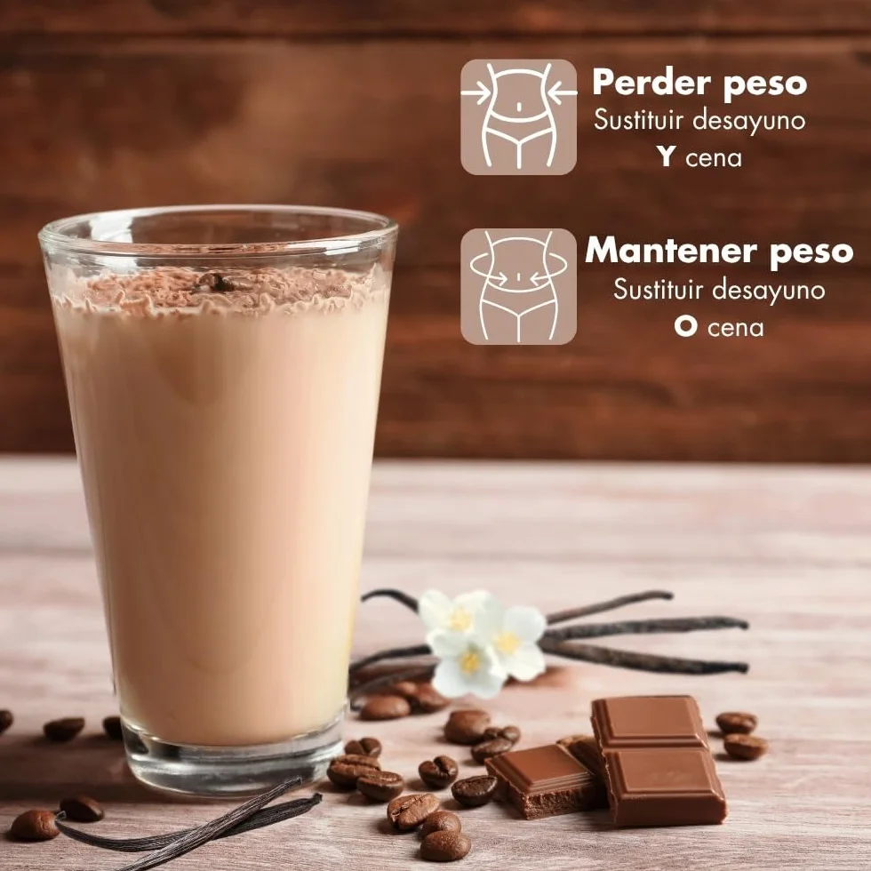 Weekontrol Pack 2 Sabores Batidos Sustitutivos Comida Week Shake Proteína Vegetal Saciante Mantener Peso 600gr Chocolate Vainilla