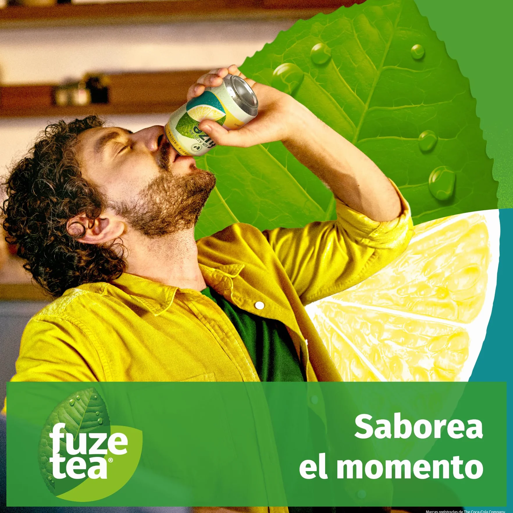 Fuze Tea Original, Sabor Limón Zero Azúcar, Latas de 330 ml, Pack 24
