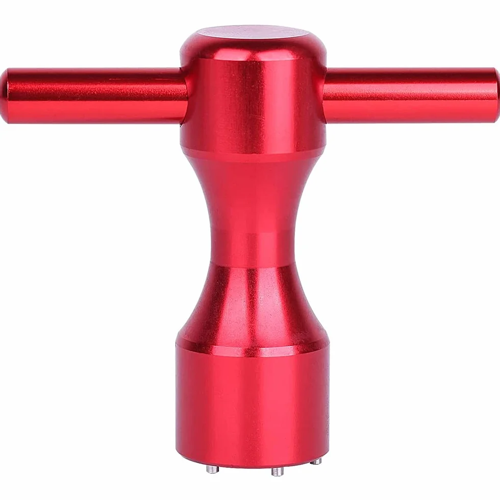 Llave de tornillo para palo de golf, 5 pines, roja