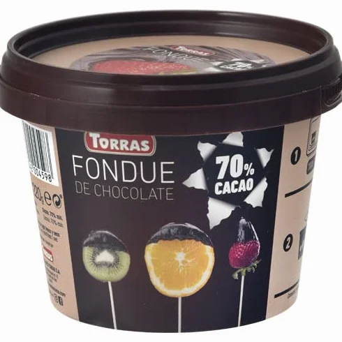 FONDUE DE CHOCOLATE 70% CACAO 220 gr