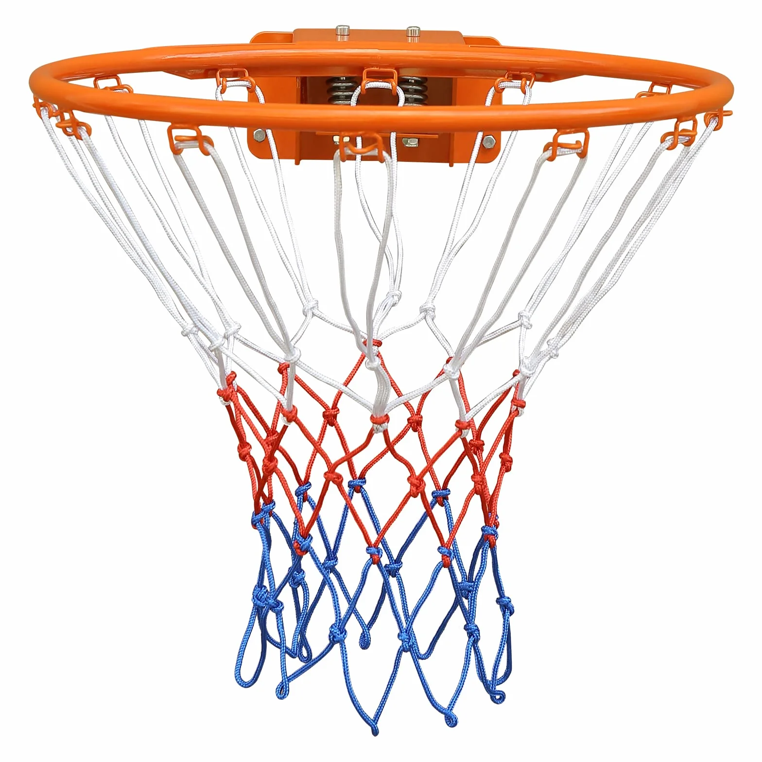 Portería de Baloncesto con Doble Resorte Sólido, Red para Todo Clima, Aro Montado en Pared, 18'