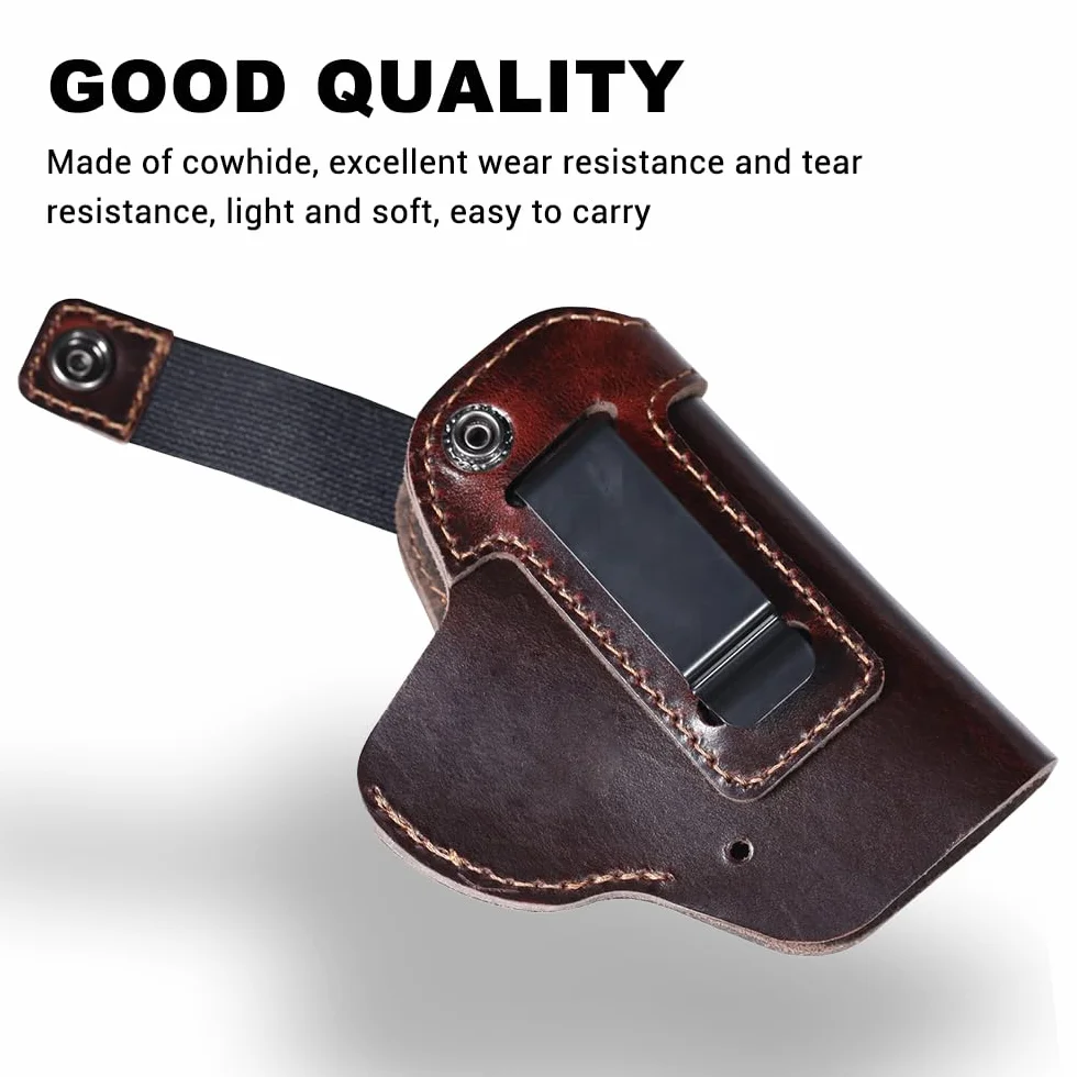 Funda de Cuero para Pistola Oculta con Cinturón Táctica