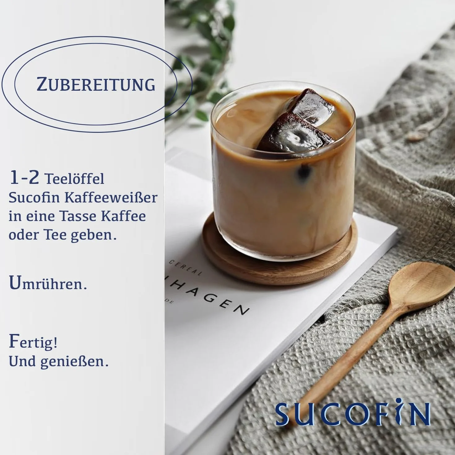SUCOFIN Blanqueador de café 24 x 400 g fácilmente soluble, ideal para café/té, larga duración, perfecto para gastro, cafetería, oficina, panadería, 24 unidades para un disfrute cremoso