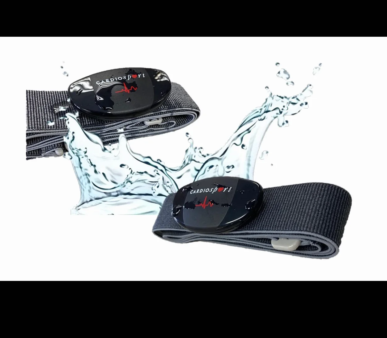 Correa de repuesto para monitor de frecuencia cardíaca, compatible con Garmin HRM Dual, Wahoo, Polar H7, Decathlon, Peloton, talla S-XL, gris
