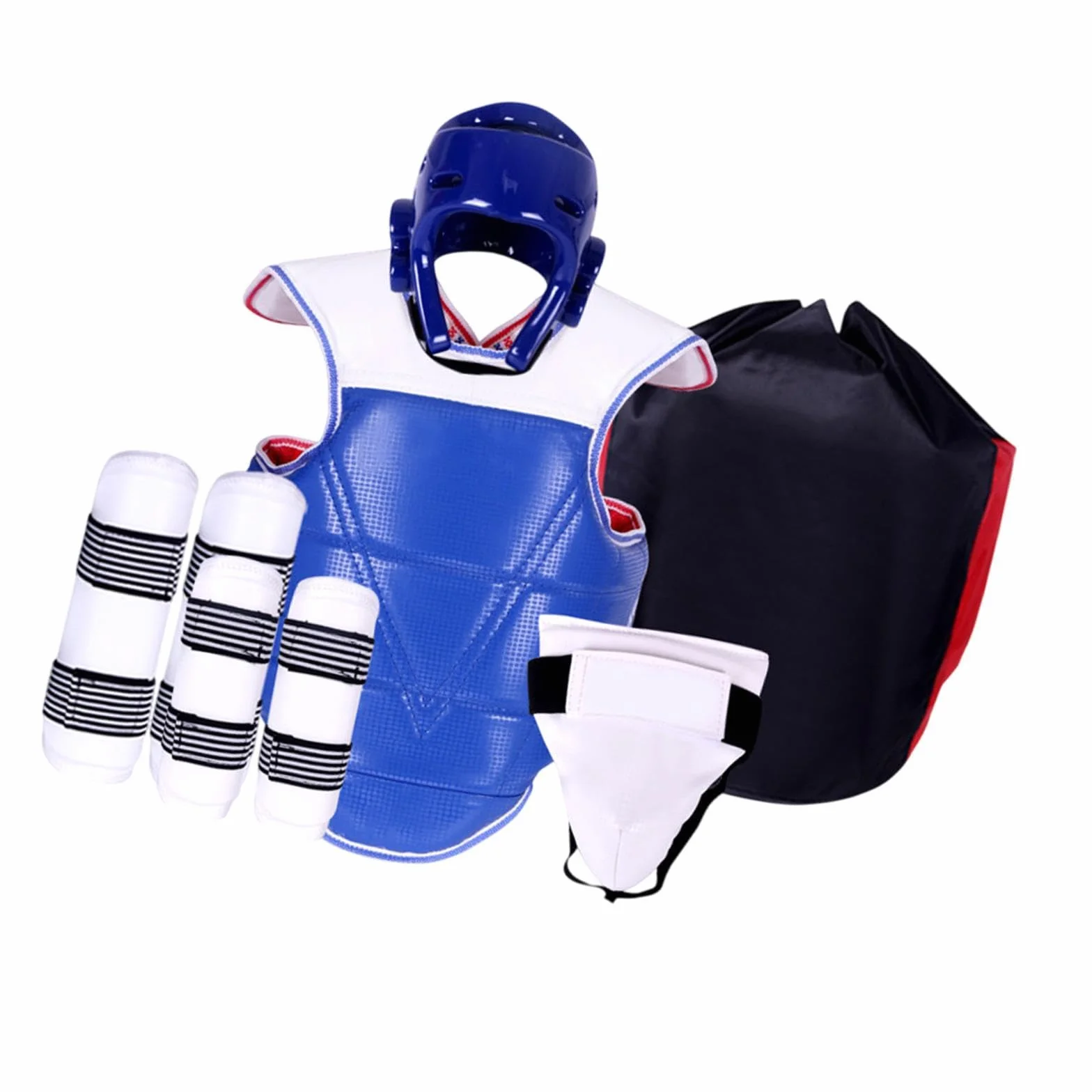 Conjunto de Equipo de Protección de Taekwondo de 5 Piezas, Protección Completa Engrosada
