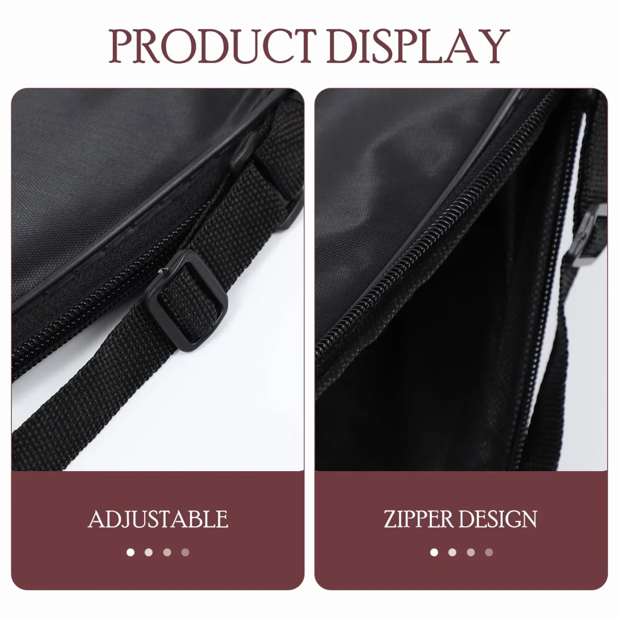 SUPVOX Bolsa de Raqueta de Bádminton 70 cm, Funda de Tela Oxford, Negra y Roja