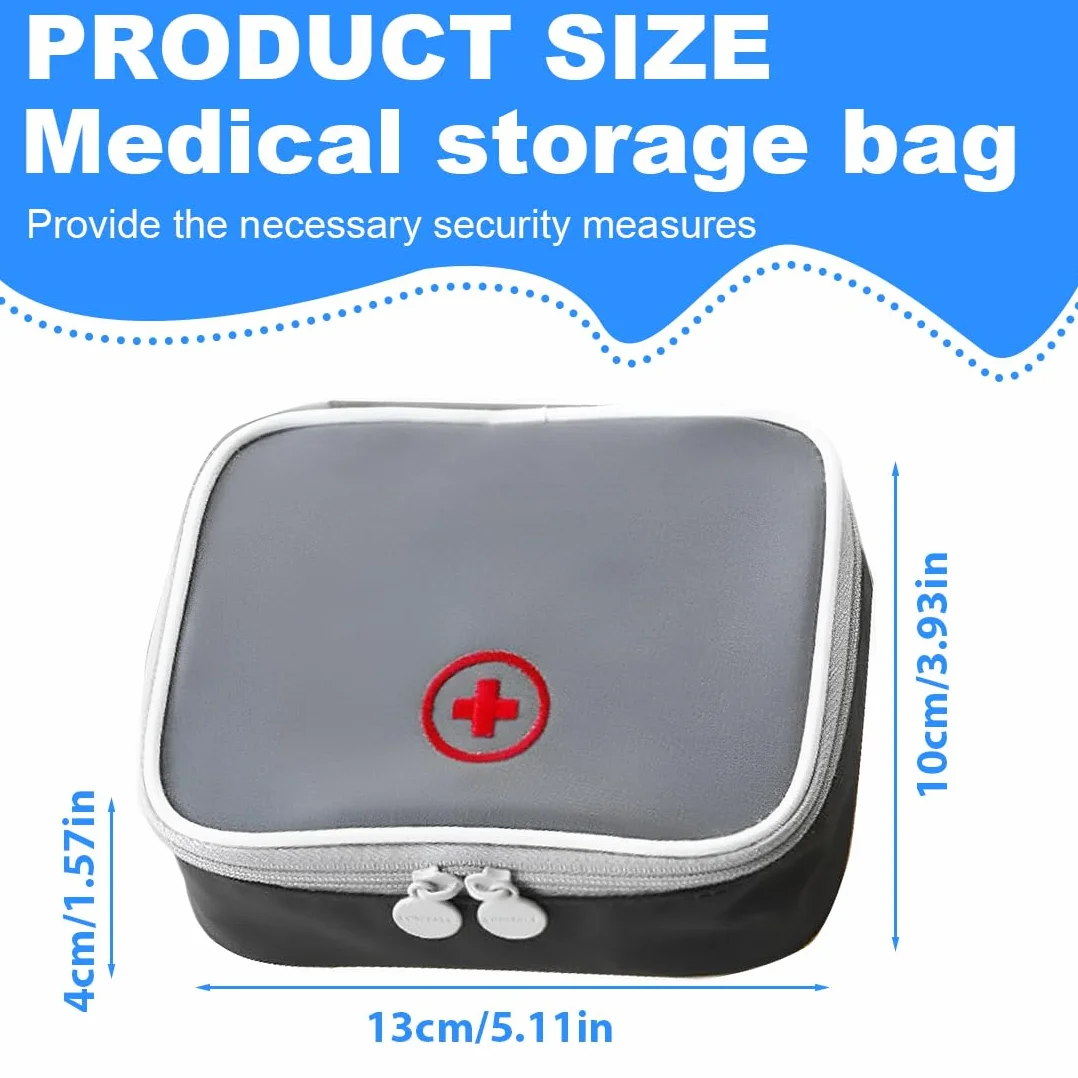 Kit de Primeros Auxilios vacío para Viajar, Bolsa de Almacenamiento Médica de Emergencia