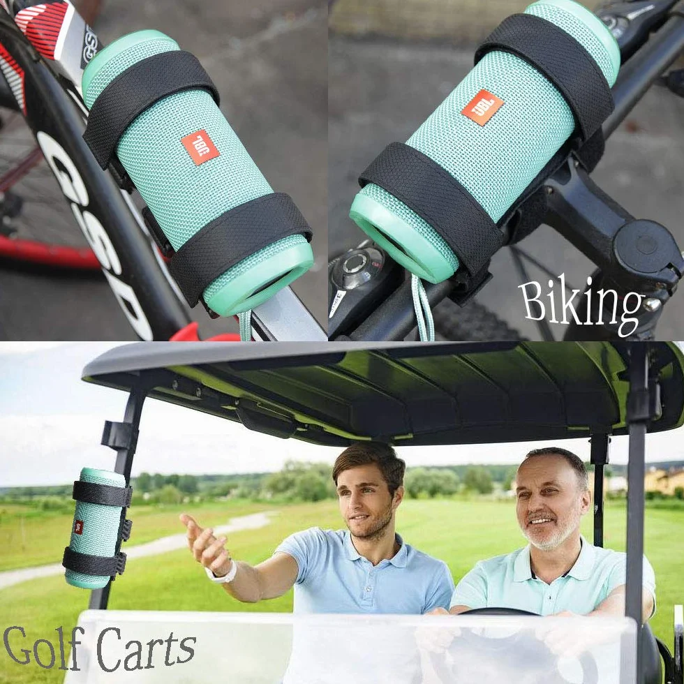 Soporte de altavoz Bluetooth para carrito de golf Correa ajustable JBL FLIP OontZ ángulo Sony XB 22 31 Bose