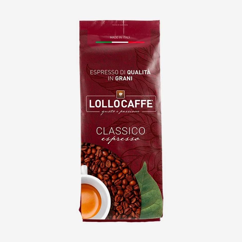 Granos de Café Mezcla CLÁSICA Lollo Caffè 1 kg x 6