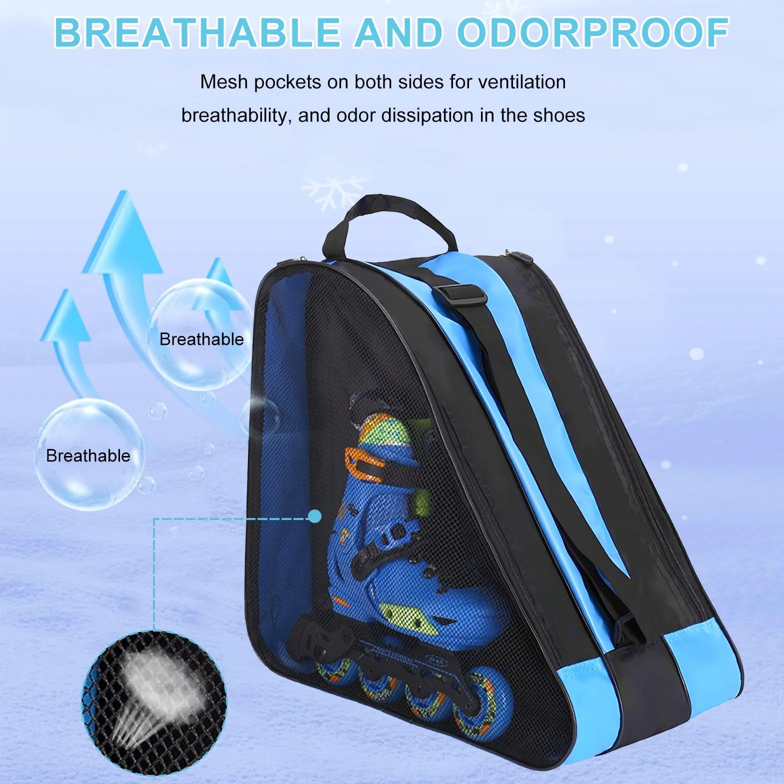 Patines Mochila 38cm Niña Correa Ajustable Impermeable 3 Compartimentos