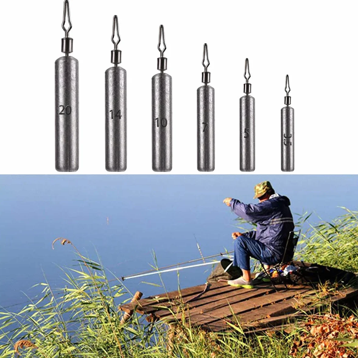 Pesos de Pesca Plomos Dropshot 35 Piezas Sinkers 3,5 g a 20 g Accesorios