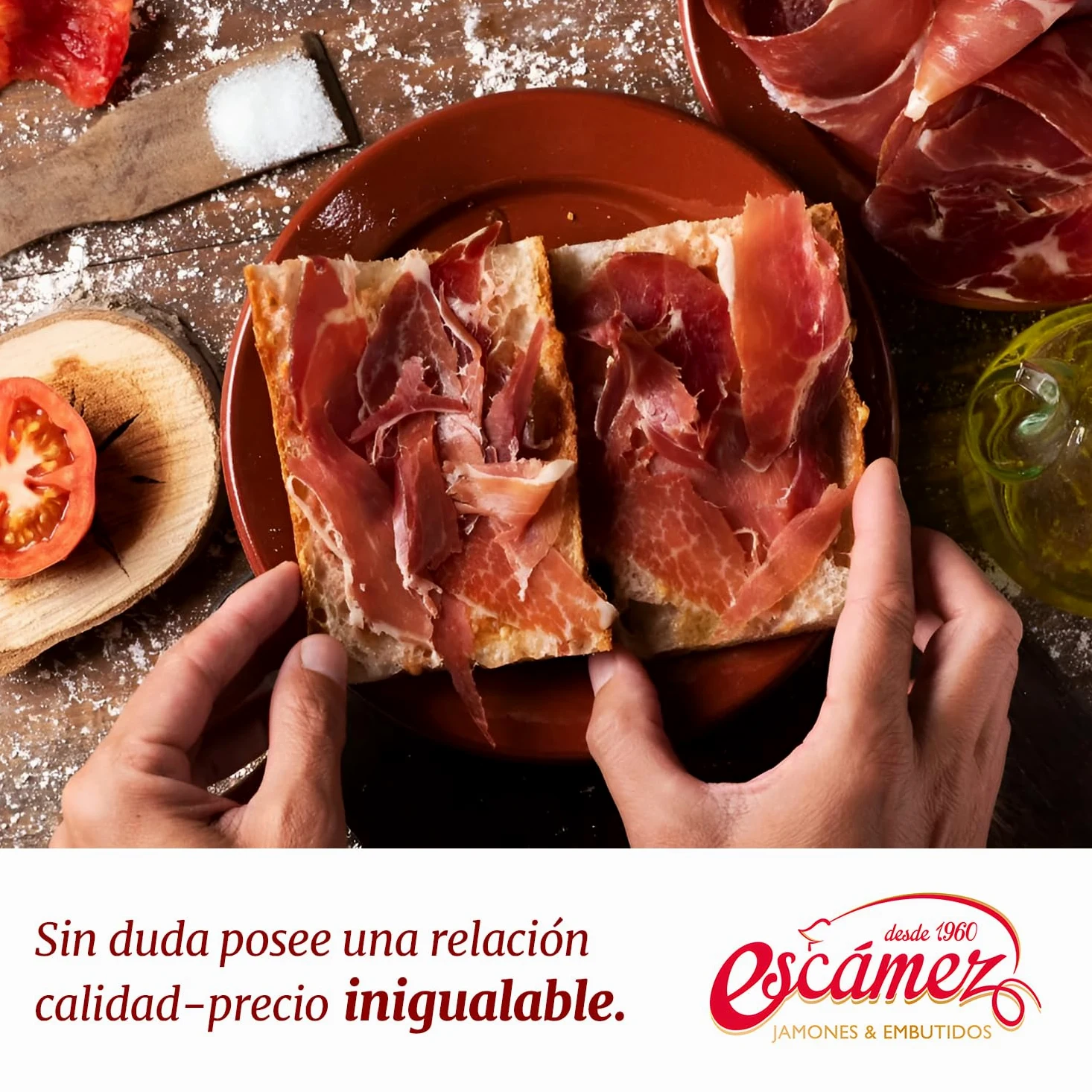 Jamon Serrano ETG Reserva C/P | Perniles de 8 a 9 kilos | Premiado al mejor Jamón 2020 | Jamón Serrano de Curación Superior a 20 meses | Sin Gluten