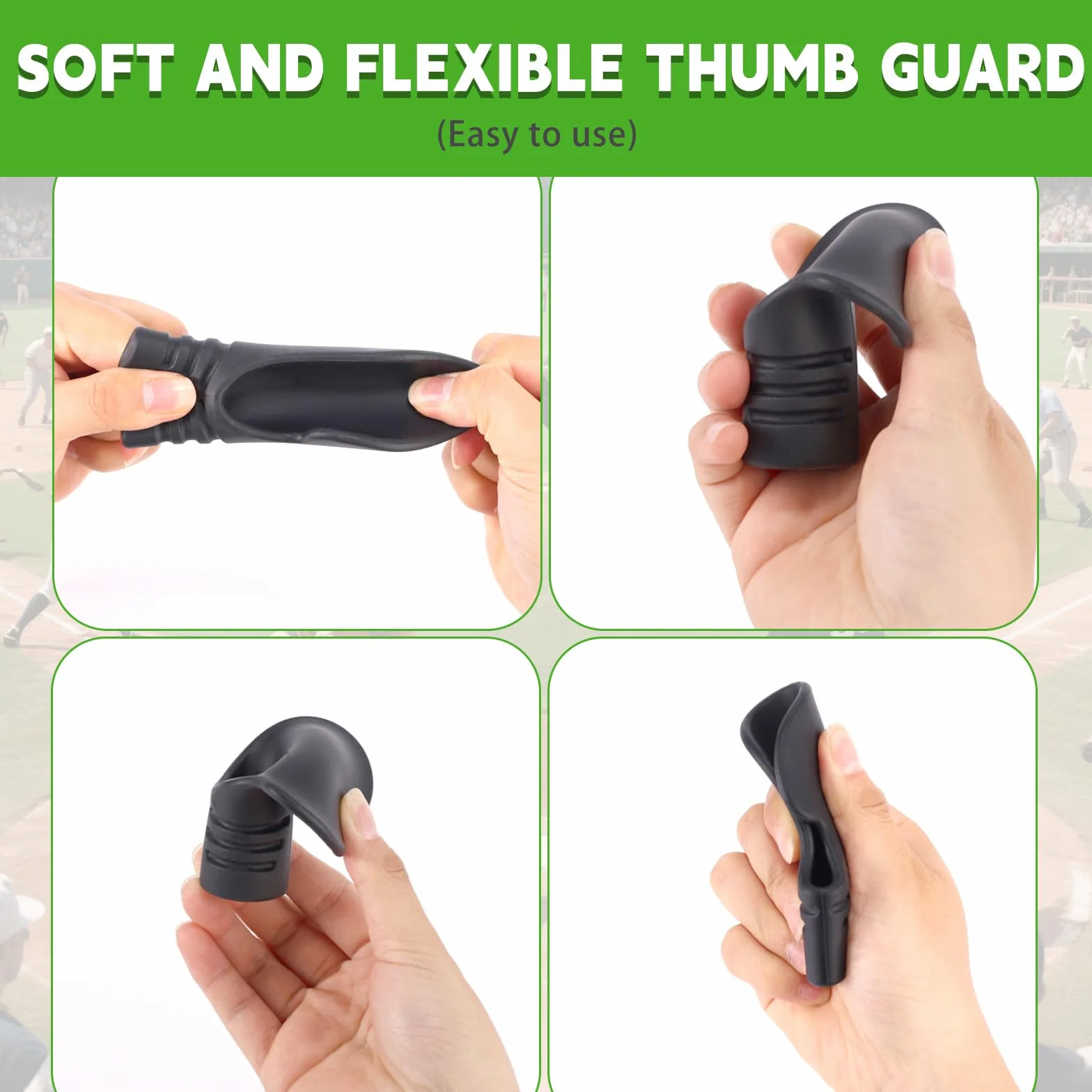 Protector Pulgar Béisbol Sóftbol Silicona Lyreh Mano Izquierda Derecha