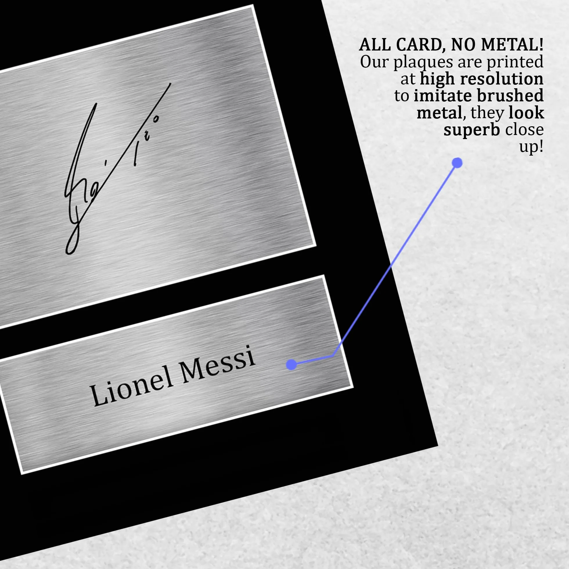 A4 Lionel Messi Inter Miami Regalos Impresos Imagen De Autógrafo Firmado Para Aficionados Al Fútbol