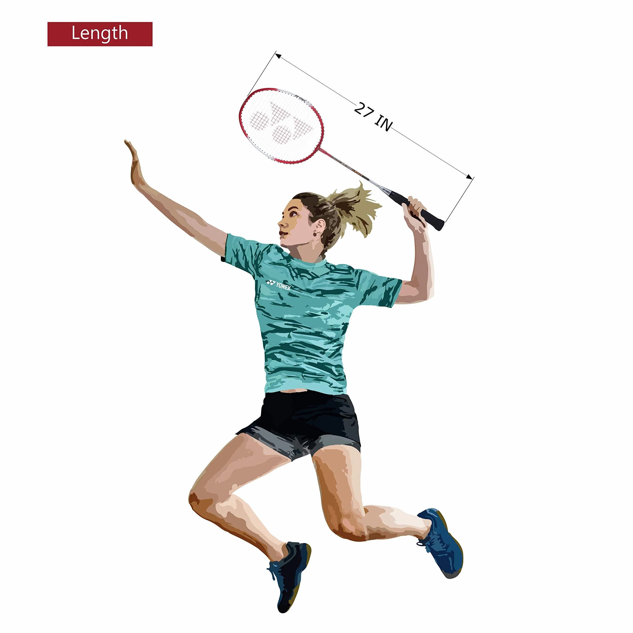 YONEX ZR 100 Raqueta de Bádminton 84 g Rojo Claro Plateado