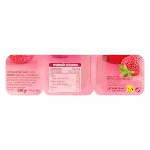 Gelatina sabor fresa Hacendado 12 ud. x 100 g Pack 12