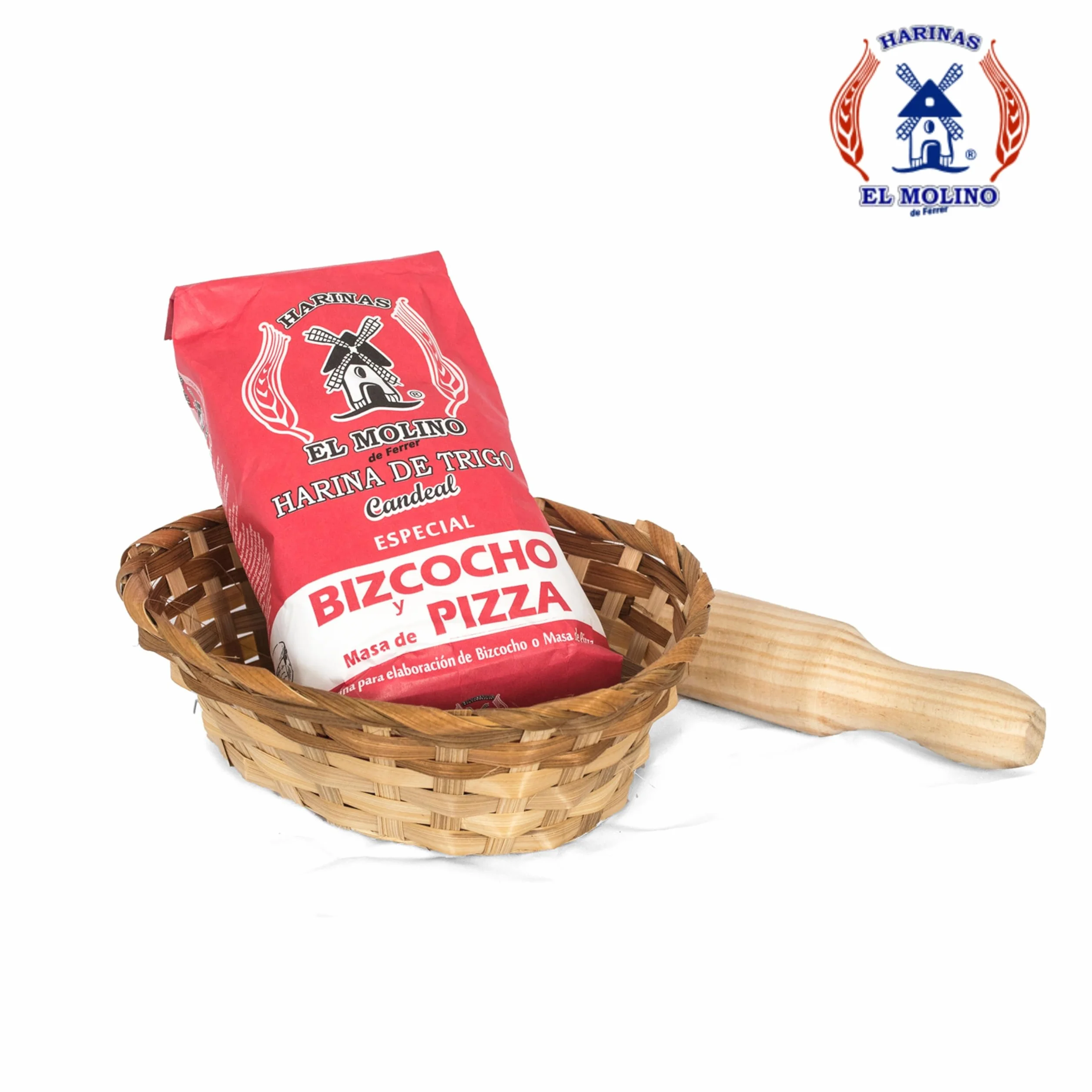 Harina Candeal de Trigo · El Molino Molida a Piedra · Bolsa 2Kg · Pan y Repostería