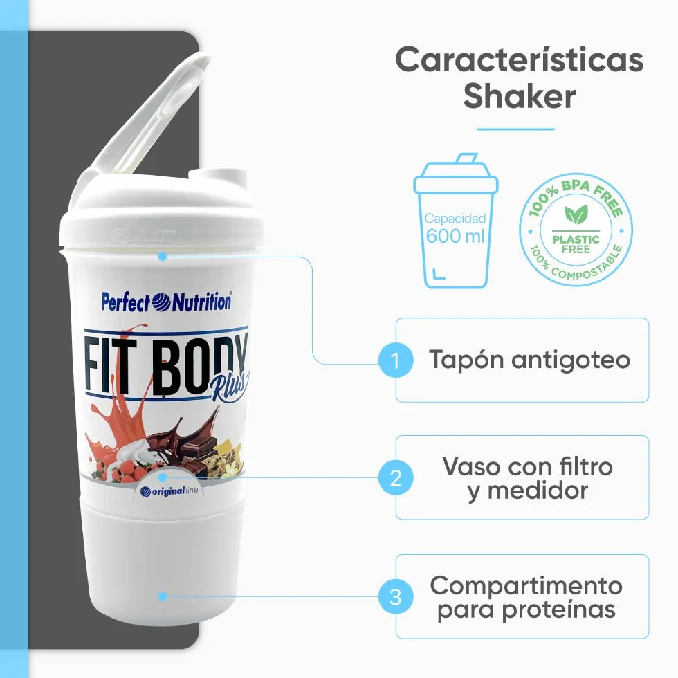 Batido Sustitutivo de Comida Pack con Vaso mezclado | Sustituto Alimenticio Dietetico alto en Proteinas | Ayuda para perder Peso | Chocolate - Vainilla - Fresa | (480GR, Chocolate)