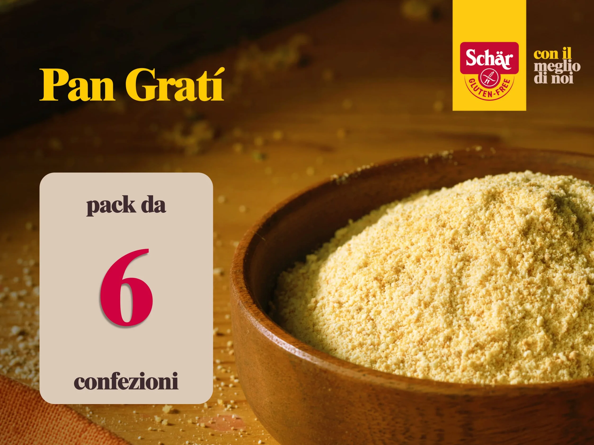 Pan rallado sin gluten Schär 100604, 6 x 300 g